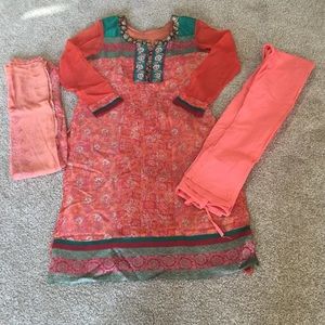 Indian Pakistani Salwar Anarkali chudidar saree